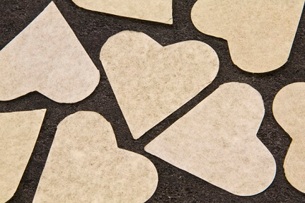 Confetti coeur ivoire