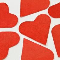 Confetti coeur rouge 1