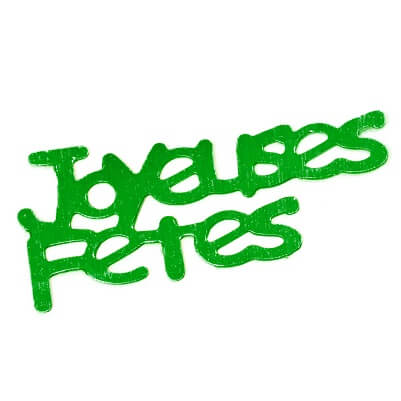 Confetti joyeuses fetes vert fonce