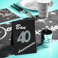 Confetti paillete anniversaire 40ans argent