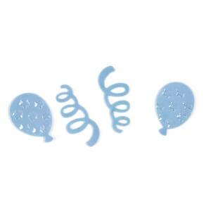 Confetti serpentin et ballon bleu ciel (x10gr) REF/DEC667