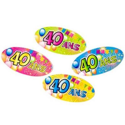 Confettis anniversaire 40ans (x15gr) REF/AA1012PP