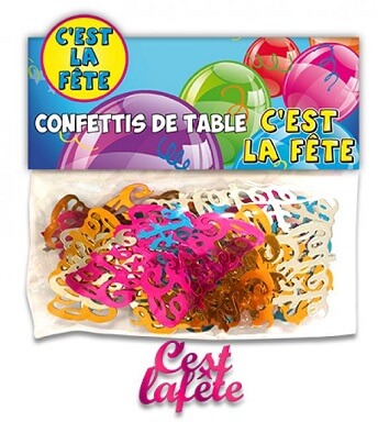 Confettis de table c est la fete