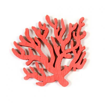 Confettis de table corail en bois (x12) REF/DEK0072