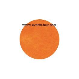 Confettis de table rond orange 1