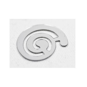 Confettis de table spirale argent