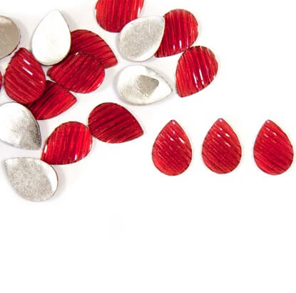 Confettis goutte d eau rouge