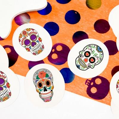 Confettis Halloween: Têtes mexicaines (x9grs) REF/DEC787