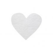Confettis coeur blanc (x100) REF/2973