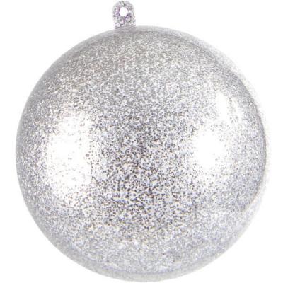 Boule pailletée argent 5cm (x1) REF/3628