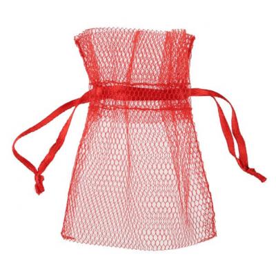 Sachet tulle rouge (x10) REF/5095