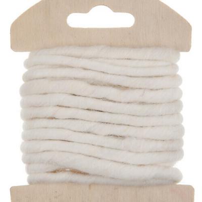Cordon laine blanche (x1) REF/5587