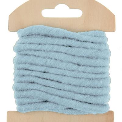 Cordon laine bleu ciel