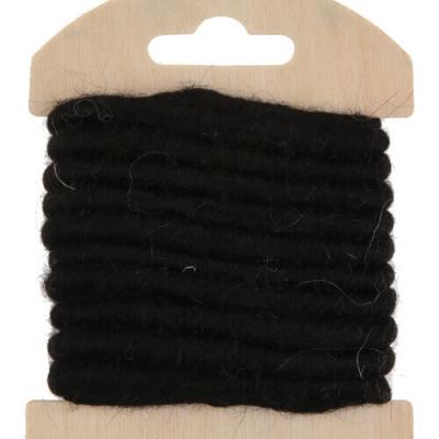 Cordon laine noire