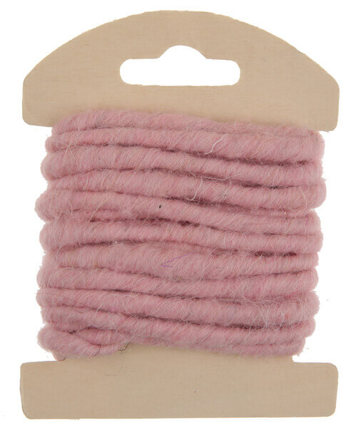 Cordon laine rose