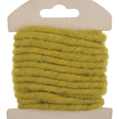 Cordon laine verte