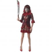Costume fille adolescente Halloween en Clown Diabolique 140-160cm (x1) REF/93735
