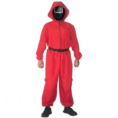Costume adulte homme en gardien avec combinaison rouge L/XL (x1) REF/21212 Squid Game