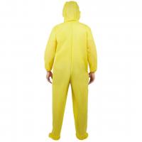 Costume adulte danger agent biologique jaune taille s m