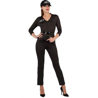 Costume adulte femme agent du FBI en L-XL noir (x1) REF/43211