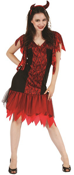Costume adulte halloween femme diablesse