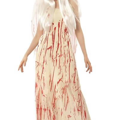 Costume adulte halloween mariee sanglante
