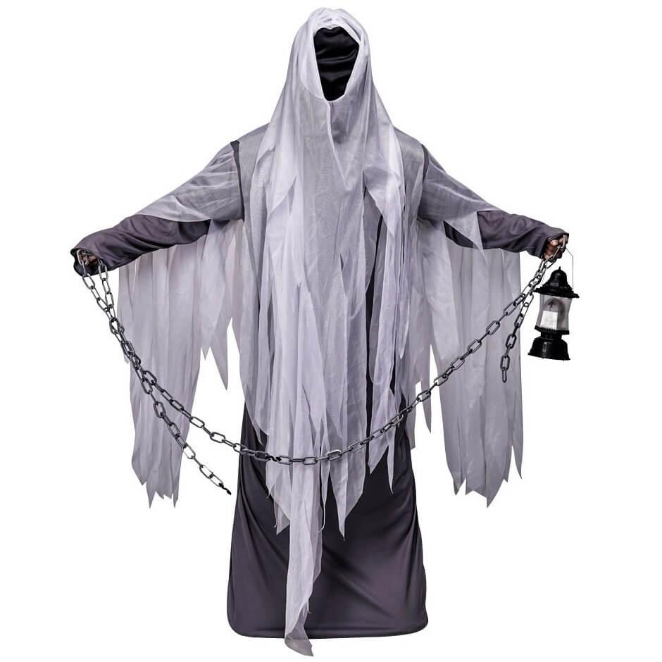 Costume adulte halloween taille s m spectre fantome