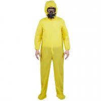 Costume deguisement adulte danger agent biologique jaune taille l xl
