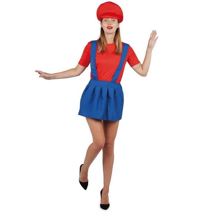 Adulte Super Mario Costume Femmes Hommes Déguisement Chapeau Set