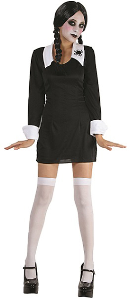 Costume femme adulte halloween mercredi