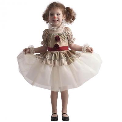 Costume Halloween enfant fille 1 à 2 ans en clown (x1) REF/92711