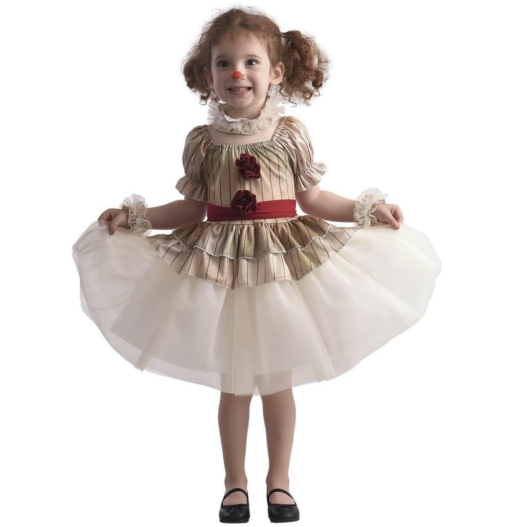 Costume halloween enfant fille clown 1 a 2 ans