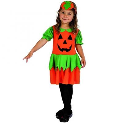Costume halloween fille robe citrouille 1 a 2 ans