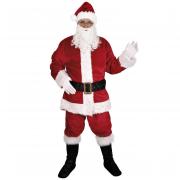 Costume complet adulte homme fourrure en père Noël taille S/M (x1) REF/20080
