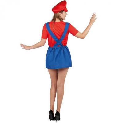 Costume deguisement plombier adulte femme taille l xl