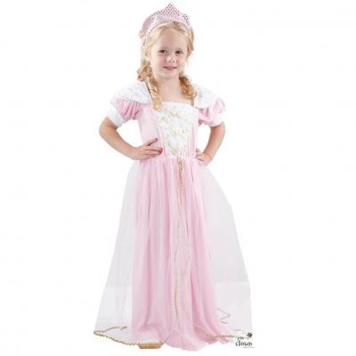 Costume enfant princesse pour fille en 1 à 2 ans rose et blanc (x1) REF/82684