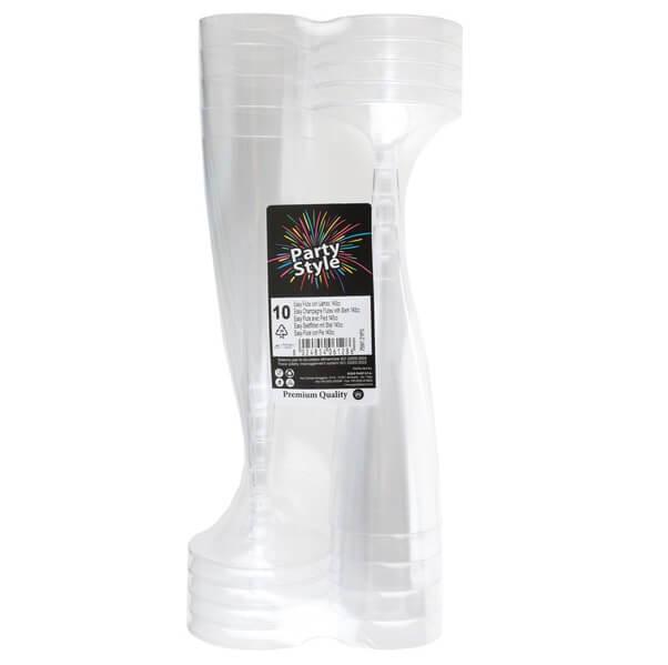 Coupe a champagne transparente plastique reutilisable