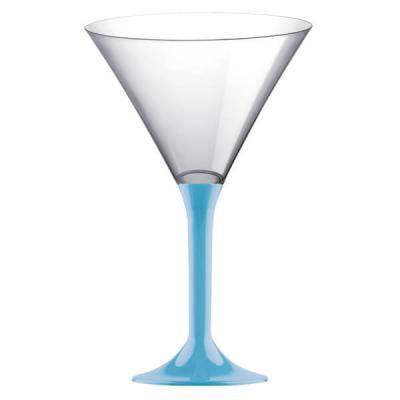 Coupe aperitive martini bleu turquoise