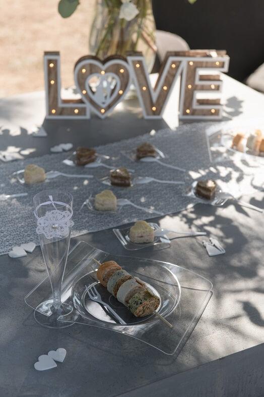 Coupe et flute a champagne plastique trnasparente reutilisable