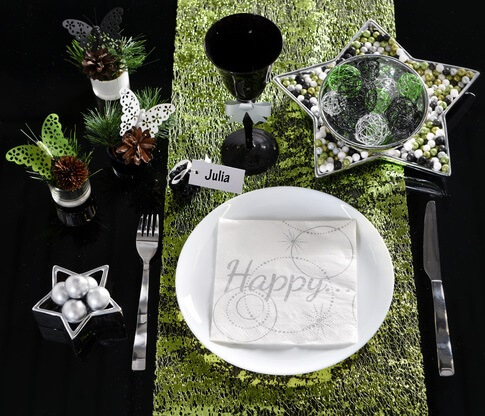 Coupelle metallisee etoile argent 1