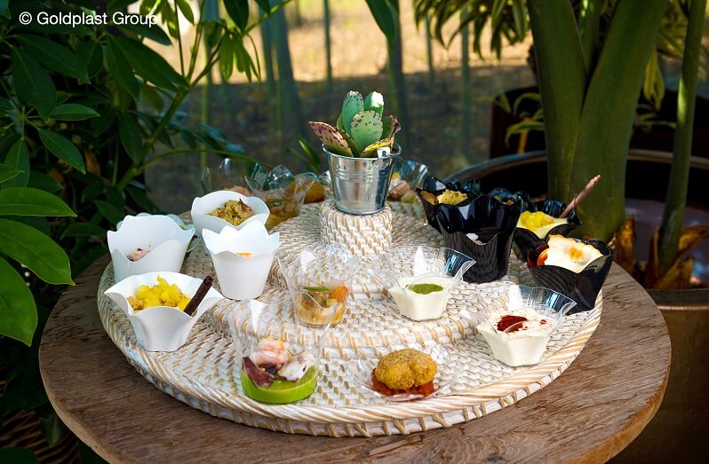 Coupelle rose noire cocktail