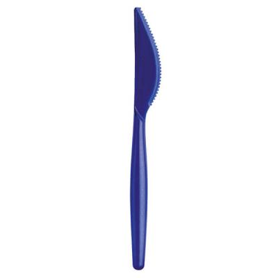 Couteau plastique bleu perle