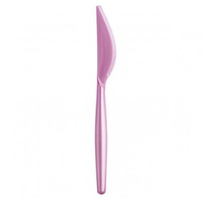 Couteau plastique rose perle