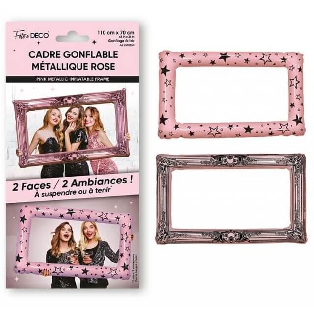 Cpg24 cadre gonflable aluminium photobooth rose