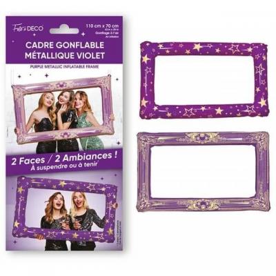 Cpg24vl cadre ballon gonflable photobooth violet astral
