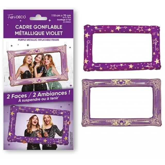 Cpg24vl cadre ballon gonflable photobooth violet astral