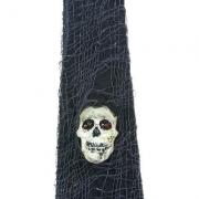 Cravate noire avec crâne (x1) REF/42090