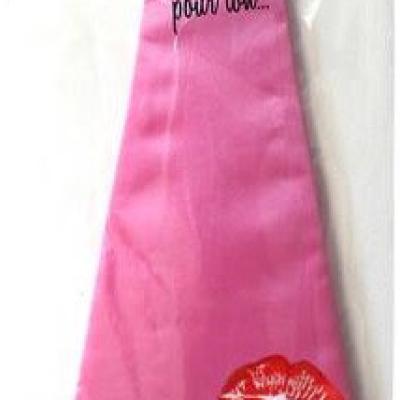 Cravatte enterrement de vie de jeune fille fuchsia