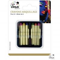 Crayon maquillage phophorescent uv multicolore