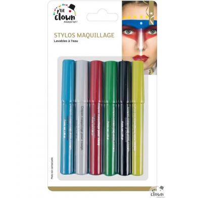 Crayon maquillage 6 x 1.86grs en multicolore REF/81134 (visage, corps et cheveux)